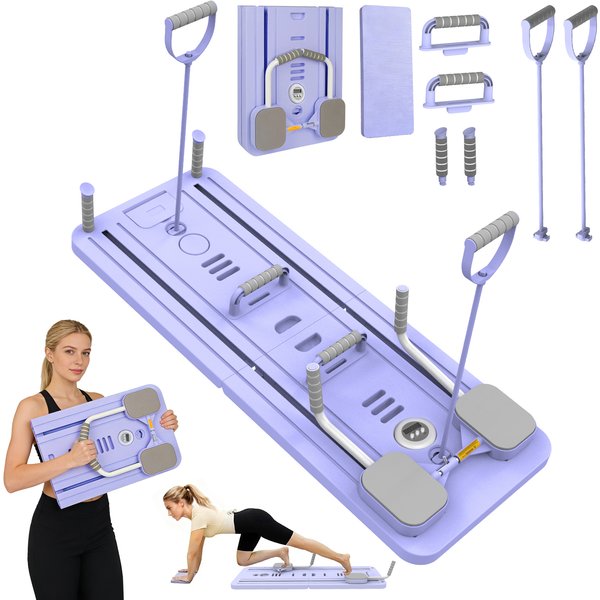 Multifunktionales Bauchmuskel-Fitnessboard für Zuhause, Faltbares und Leichtes Heim-Fitness-Board mit Bauchroller
