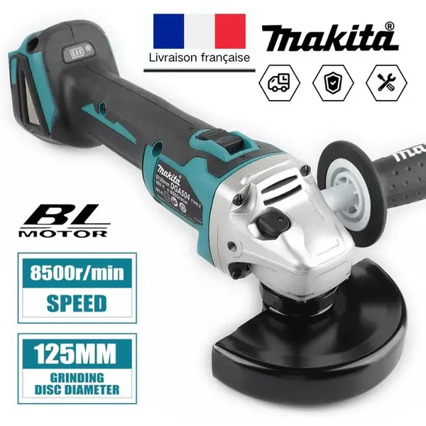 Makita DGA504 18V Bürstenloser Lithium-Akku-Winkelschleifer Wiederaufladbare Poliermaschine Schneidemaschine Hohe Leistung