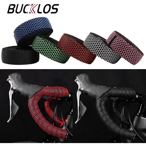 BUCKLOS Road Bike Handlebar Tape Anti Slip Silica Gel Handlebar Tape Shock Absorption Cycling Bar Tape Bicycle Accessories