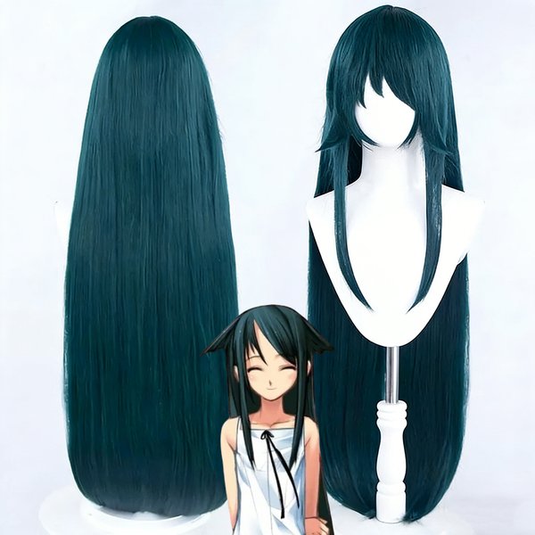 Anime The Song of Saya Saya Cosplay Perücke Damen Grün Langes Haar Hitzebeständige Synthetische Perücken Halloween Karneval Requisite