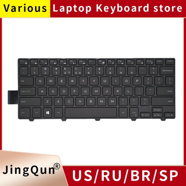 UNS/BR/SP Russische Laptop Tastatur für Dell Inspiron 14 3000 3452 3458 3459 5447 5448 5441 5455 5458 5457 5459 7447 3442 3467 3459