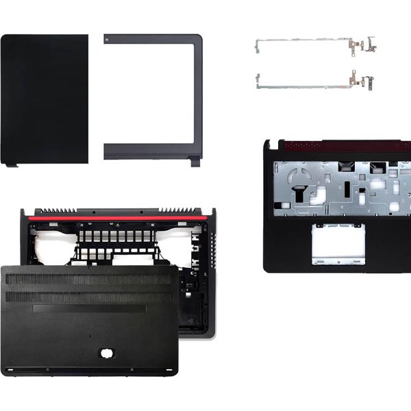Dla DELL Inspiron 15 7557 7559 P57F 5577 5576 NOWA Obudowa Laptopa LCD Tylna Pokrywa Przednia Ramka Palmrest Dolna Obudowa Ramki Zawiasy Bez Dotyku