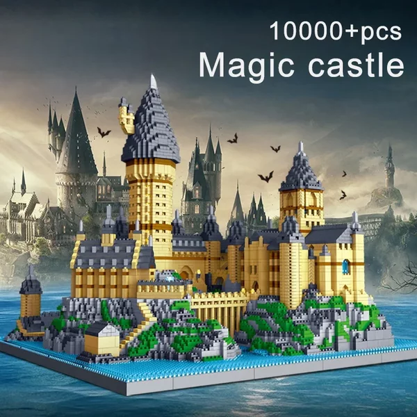 Pädagogisches DIY Magic Castle Bauset Mittelalterliche Architektur Kreative technische MOC Montage Ziegel Geschenk Kinder Erwachsene Urlaub