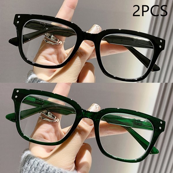 2/3PCS Neue Trendy Lesebrille High-end-Einfache Quadratische Rahmen Ultra-licht Lesebrille Für männer Und Frauen 2328