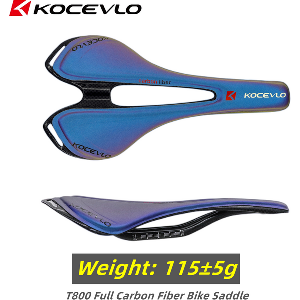 KOCEVLO Volle Carbon Faser + Leder Faser Straße Mountainbike Sattel Sitzkissen Carbon Fahrrad Verfärbung Radfahren Teile