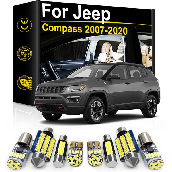 Pour Jeep Compass 2007 2008 2010 2011 2012 2013 2014 2015 2016 2017 2018 2019 2020 accessoires voiture intérieur lumière LED Canbus