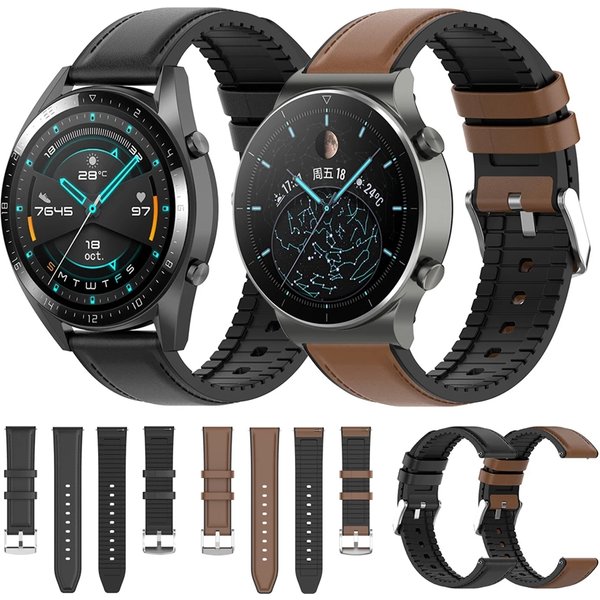 Bracelet de montre intelligente 22MM, pour Huawei Watch GT 2 Pro GT2 46MM GT2e Watch 3 Pro GT3 46MM, Bracelet en Silicone pour Amazfit GTR 47MM