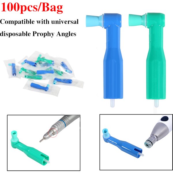 100pcs/Bag Disposable Prophy Angles Soft/Hard Polishing Cup High Quality individual Fit Universal/ Straight Low Speed Handpieces