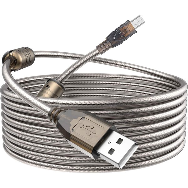 USB-Druckerkabel, 20 m lang, aktives USB 2.0-Druckerkabel, 10 m, 15 m USB-Kabel-Booster, USB 2.0 A-Stecker auf B-Stecker, Scannerdrucker