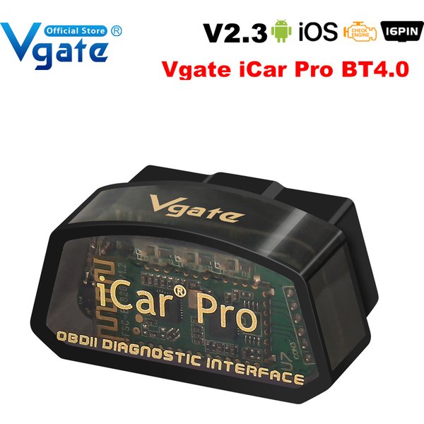 Vgate ICar Pro ELM327 V2.3 Bluetooth 4.0 WIFI pour iOS BT3.0 Android OBD2 Outil de diagnostic ELM 327 BLE4.0 ODB2 Scanner automobile