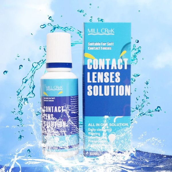DUOXIU 60 ml Kontaktlinsenlösung, Pflege für Augen, Kontaktlinsen, Wasser, Flüssigkeit, Pupillenreinigung, Gesundheitspflege, tragbarer Augentropfen
