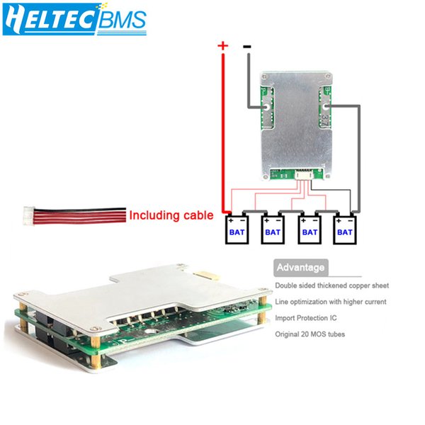 BMS 12V 3S 4S 120A BMS 18650 pour pack de batteries lithium LiFePO4/ternaire, vélo électrique/onduleur/outils électroniques BMS 12V