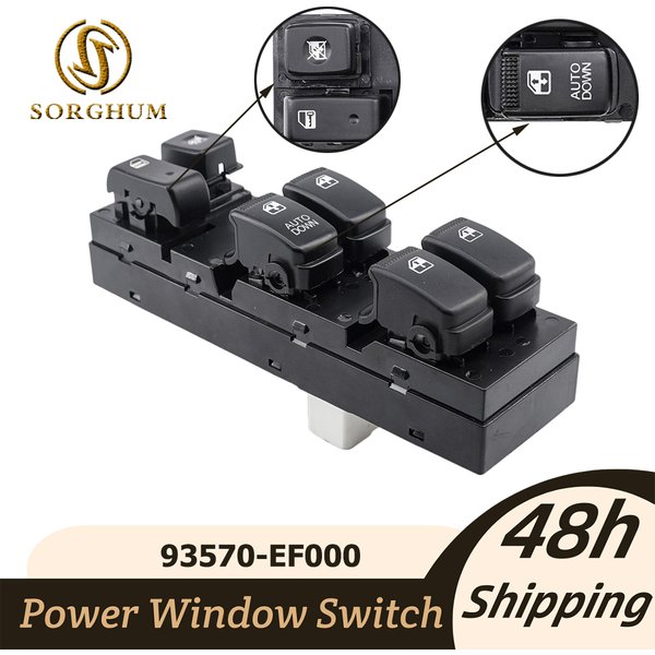 SORGHUM 93570-EF000 pour Kia Sportage 2005 2006 2007 2008 2009 2010 bouton de commande de lève-vitre électrique 93570EF000