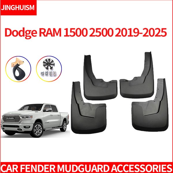Chlapacze Akcesoria Samochodowe Osłony Przeciwbłotne Modyfikacja Zewnętrzna Samochodu Ochraniacze Przed Błotem i Zabrudzeniami Do Dodge RAM 1500 2500 2019-2025
