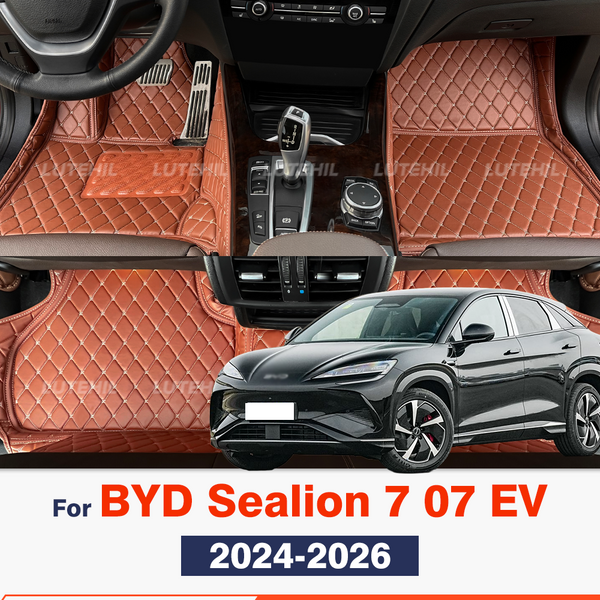 Tapis de sol de voiture personnalisé pour BYD Sealion 7 07 EV 2026 2025 2024, couverture de tapis Automobile, accessoires d'intérieur, pièces de protection