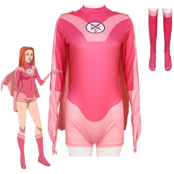 Invincible Atom Eve Cosplay Fantasia Costume Disguise Adult Women Jumpsuit Cloak Outfits Female Halloween Carnival Suit