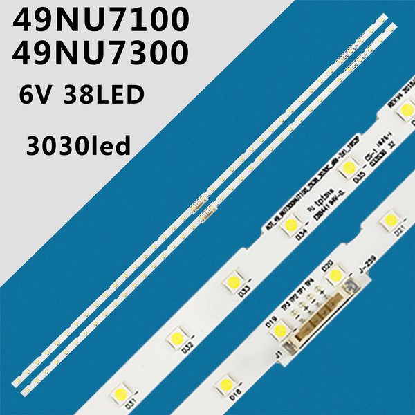 LED Backlight Strip UE49NU7100 49NU7300 UA49RU7300K BN96-45953A BN96-45953B AOT_49_NU7300_NU7100 STS49081_38LEDS 6V
