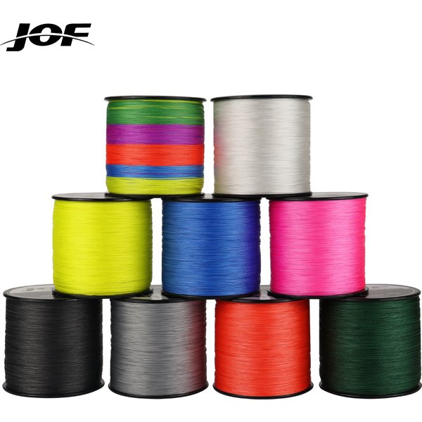 JOF 4 Stränge 300 m/328 Yards 100 % PE geflochtene Angelschnur Multifilament Flussangeln 8LB 10LB 20LB 30LB 35LB 40LB 50LB 60LB 80LB