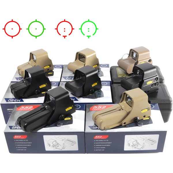 551 552 553 558 Rot-Grün-Punkt Holografisches Visier Jagd-Reflexvisier 20mm Montage