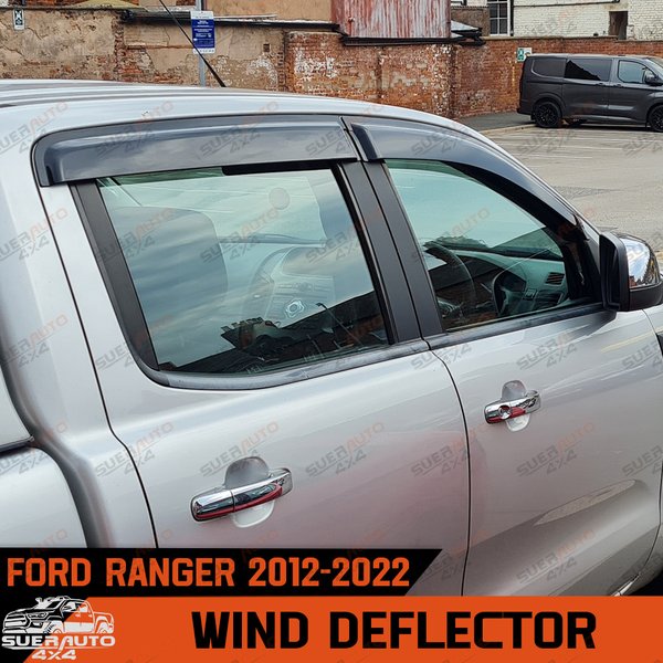 Windabweiser für Ford Ranger T6 T7 T8 2012-2022 Wildtrak XLT XLS XL Acryl Sonnen- und Regenschutz Fenster Windschutzscheiben Autozubehör