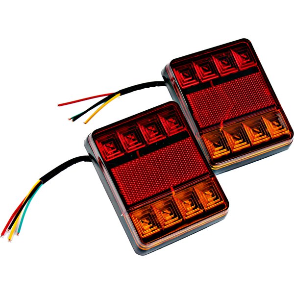 2 teile/satz 8 led auto rücklicht rücklichter dc 12v hintere teile für anhänger lkw boot wasserdichte rückleuchten warnleuchten