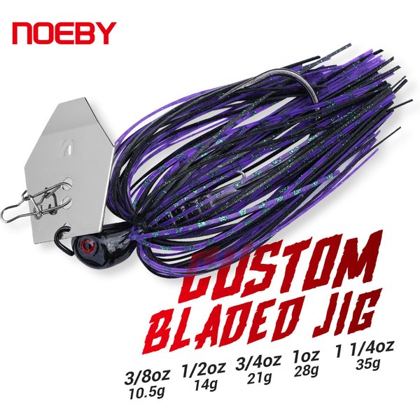 Noeby Chatterbait 10.5g 14g 21g 28g 35g Bladed Jig Needle Stinger Hook Wire Bait Power Wobblers Bass Pike Jig Fishing Lures