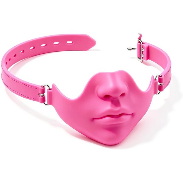 Neue schwarze Halbgesichtsmaske aus Kunstharz mit verstellbarem Schnallenriemen und realistischem menschlichem Gesichtsdesign für Halloween-Cosplay-Kostümpartys