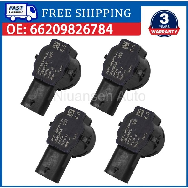 4PCS High Quality PDC 66209826784 Parking Reversing Sensor For BMW F40 F44 G20 G22 G30 G32 G11 X5 X7 9826784-01