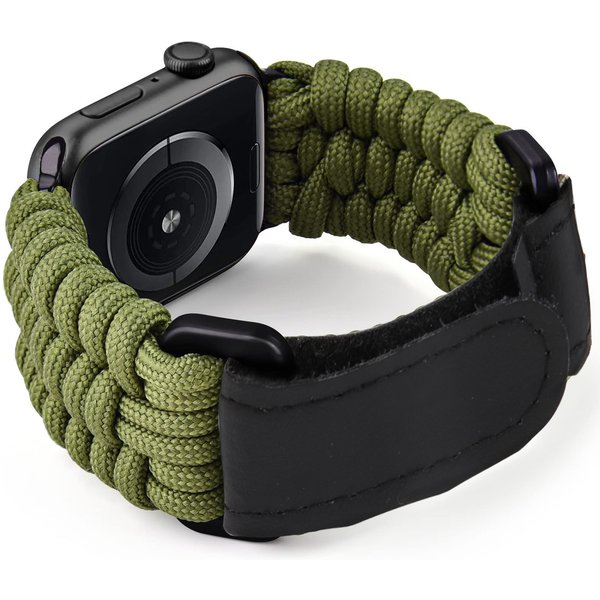 Bracelet pour Apple Watch Ultra 49 mm, 9, 8, 7, 45 mm, 41 mm, bracelet de montre de sport pour activités de plein air, iWatch Series SE 6, 5, 4, 3, 44 mm, 42 mm, 40 mm, en nylon.