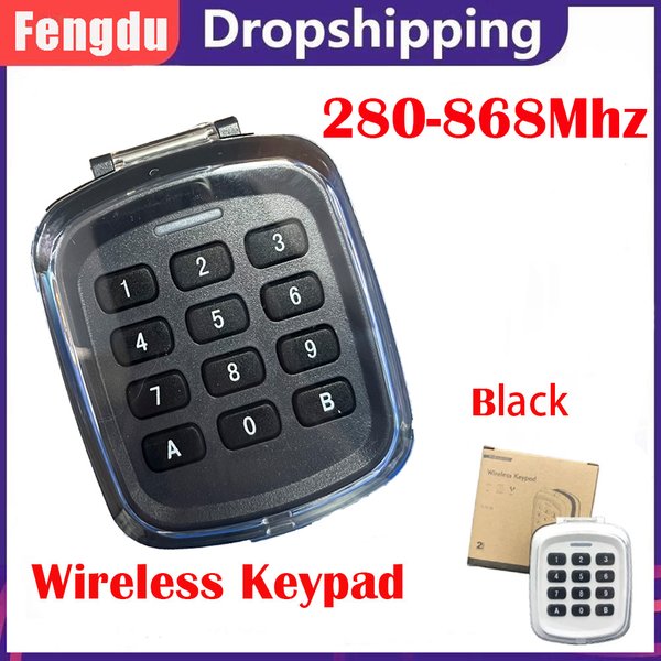 Télécommande sans fil à clavier et code pour porte de garage, porte d'entrée, multi-fréquence 280-868MHz
