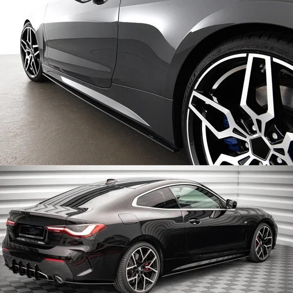 Magickit für BMW 4er G22 G23 420i 430i M440i M-Sport 2020 2021 2022 Seitenschwellerverlängerung Stoßstangenlippe BodyKit Winglet