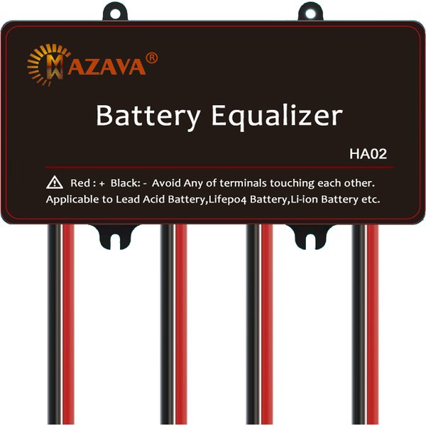Mazava HA02 Batterie-Equalizer für 4 x 12V Batterien, Balancer, 4S Aktiver Spannungsregler für Blei-Säure-Batterien, 24V 36V 48V