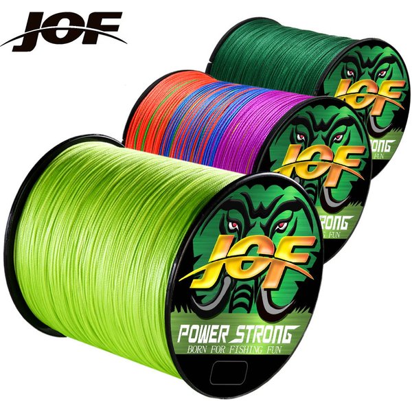 JOF-Ligne de pêche tressée en PE à 4 brins, 300/100m, fil de pêche durable, multimessieurs