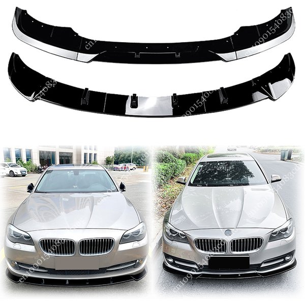 Pour BMW série 5 F10 F11 2011-2017 520i 535i 528i 550i séparateur de pare-chocs avant becquet lèvre diffuseur inférieur ABS pièce de Protection du menton