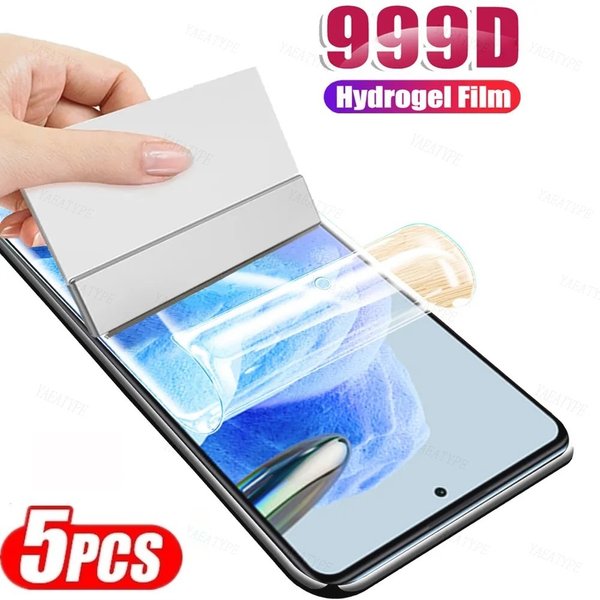 Film Hydrogel pour Xiaomi Redmi 12 4G/5G, 5 pièces, protecteur d'écran Note 12 12S 12T 12R 12 Pro Plus, Film avant de téléphone