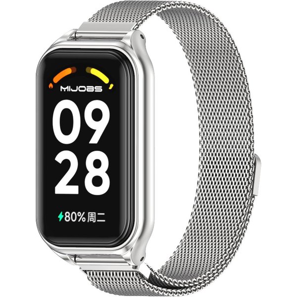 Armband für Mi Band 8 Active Smart Armband Metall Magnetisches Armband für Xiaomi Redmi Smart Band 2 Armband Correa Pulsera