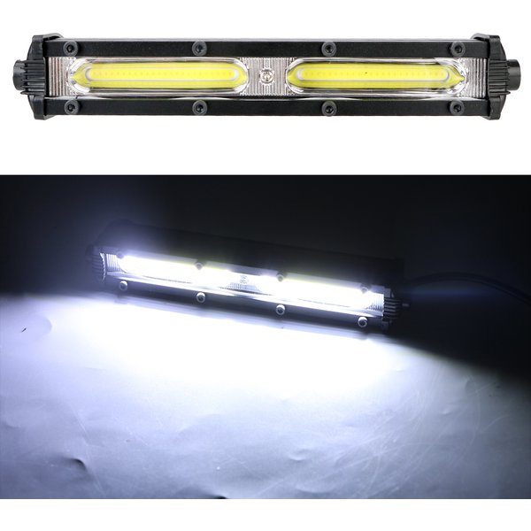 Phare LED très brillant 12V, bande lumineuse 6500K, barre lumineuse de travail pour voiture, camion, remorque, SUV