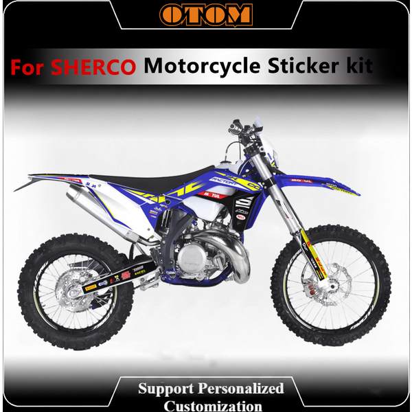 Autocollants graphiques complets personnalisés pour moto Sherco SE SEF 125 250 300 450 2017 2018 2019 2020 2021