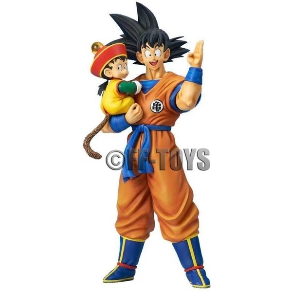 Anime Dragon Ball Son Goku with Gohan Figure Son Goku Figurine 30cm Pvc Action Figures Collection Model Toys Gifts