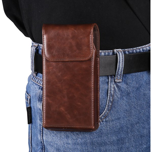 Handytasche aus Rindsleder mit Gürtelclip für Herren, Hüfttasche für Samsung Galaxy S26 S25 S24 S23 Ultra S22 S21 Plus S20 FE, Holster-Tasche