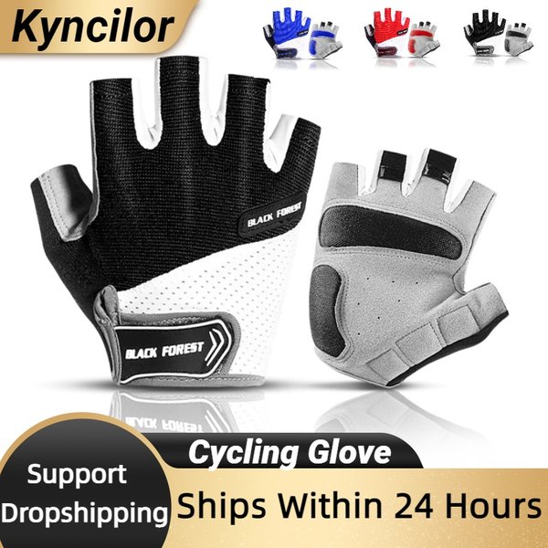 Gants de cyclisme antichoc en GEL pour hommes et femmes, demi-doigt, de Sport, d'été, pour vélo, Gym, Fitness, vtt