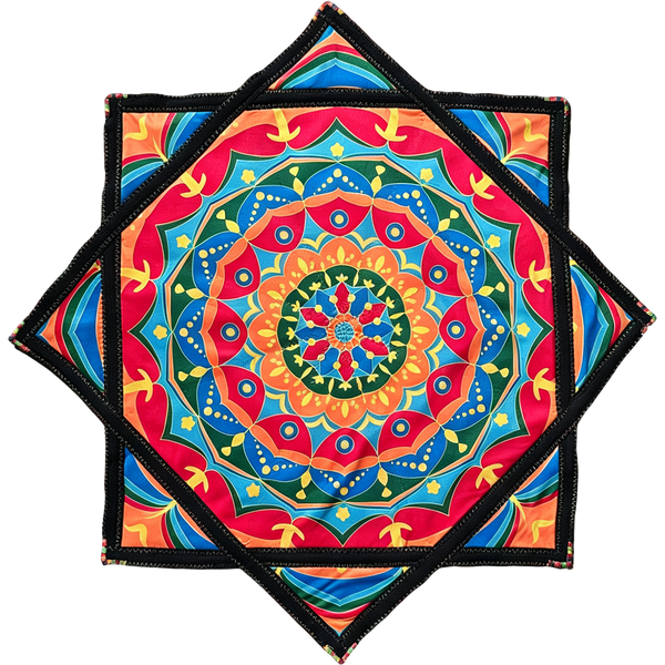 Dapo Foulard de danse rotatif 67*67cm en Lycra, Foulard octogonal, Foulard volant, Foulard rotatif personnalisable