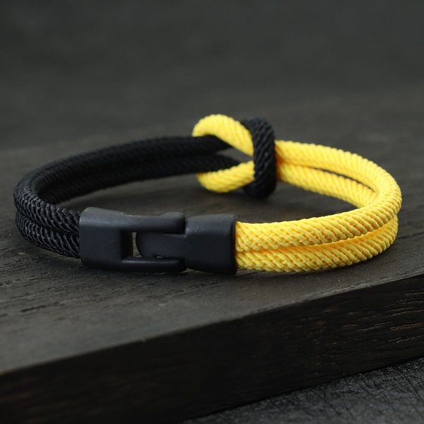 Neue Roman Männer Armband Seil Doppel Schicht Colorblock Pirate Armband Accessoires Homme Erkek Bileklik Armband Rouge Freund Geschenk