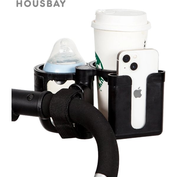 Stroller Cup Holder Phone Support Milk Bottle Drink Cup Holder Conversion 2 Cups For Universal Pram Baby Stroller Accessories