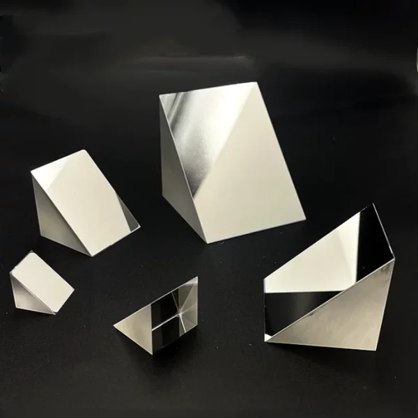Rechtwinkliger dreieckiger Prisma-Spiegel, 50 mm, 40 mm, 30 mm, 25 mm, 20 mm, 15 mm, externes reflektierendes optisches Glas mit Aluminiumbeschichtung
