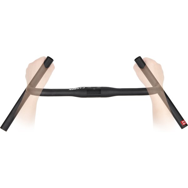ZNIINO Nouveau Guidon de Vélo en Carbone Modifié pour Gravel, VTT, Cyclocross et Vélo de Route, à Grand Élargissement, en Fibre de Carbone