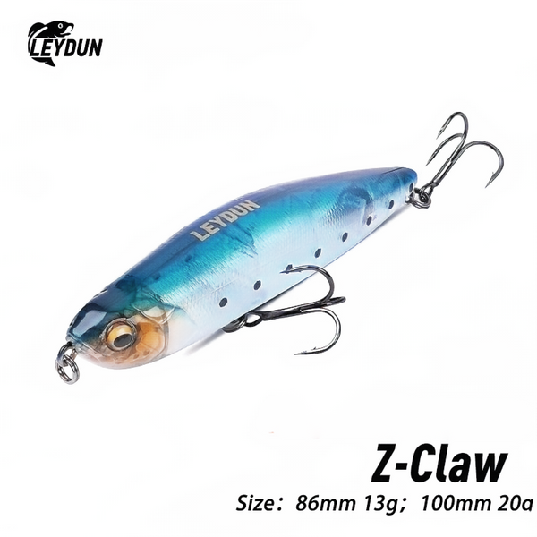 LEYDUN Z-Claw Floating Pencil Fishing Lures 100mm 20g Stickbait Topwater Surface Walk The Dog Hard Baits Wobblers For Bass Pike