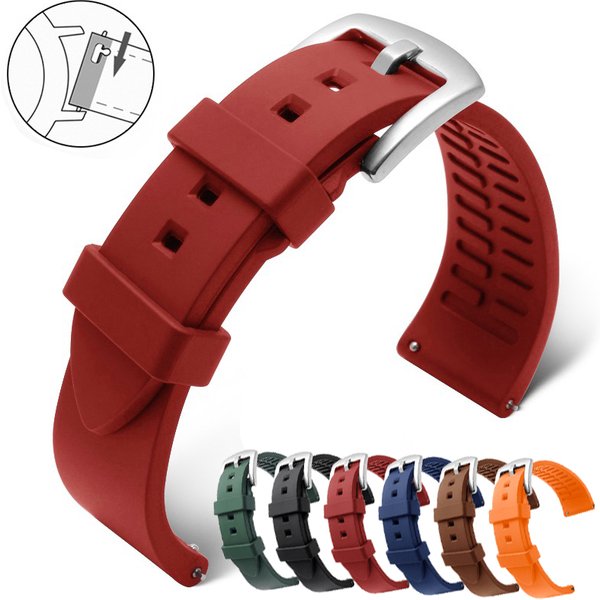 Bracelet de montre en Silicone pour Rolex Water Ghost, 18mm 19mm 20mm 21mm 22mm 24mm, accessoires de montre étanches, Bracelet en caoutchouc