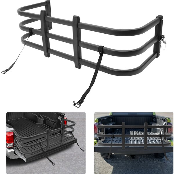 Universeller Laderaumverlängerungsrahmen für Pickups, Spritzguss-Aluminiumlegierung, korrosionsbeständig, stabile Lastunterstützung, einfache Installation, Laderaumverlängerung für Arbeitsfahrzeuge,