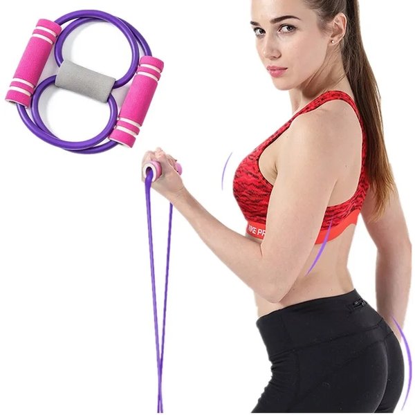 Bandes de résistance Yoga Fitness Tube élastique ceinture en caoutchouc équipement de gymnastique entraînement Muscle tirer corde exercice extenseur de poitrine